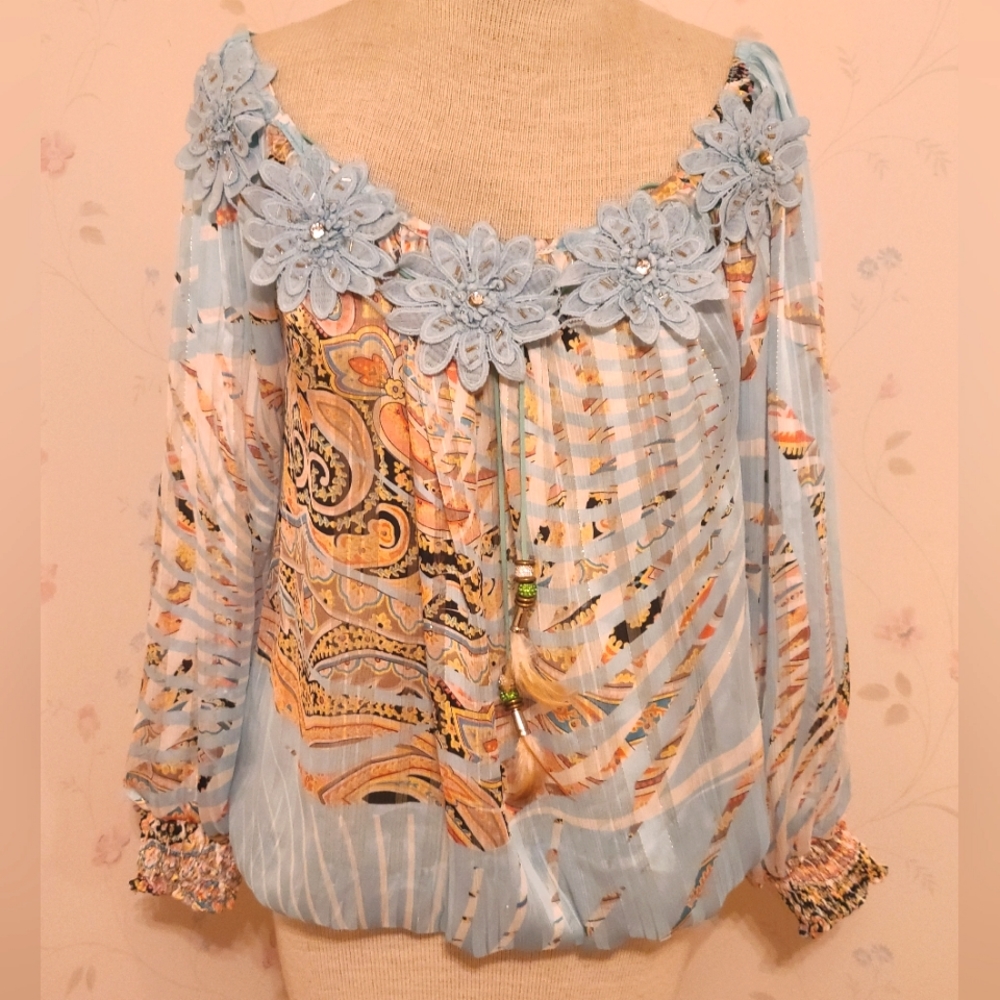 Casting Shear Off Shoulder Top Size L